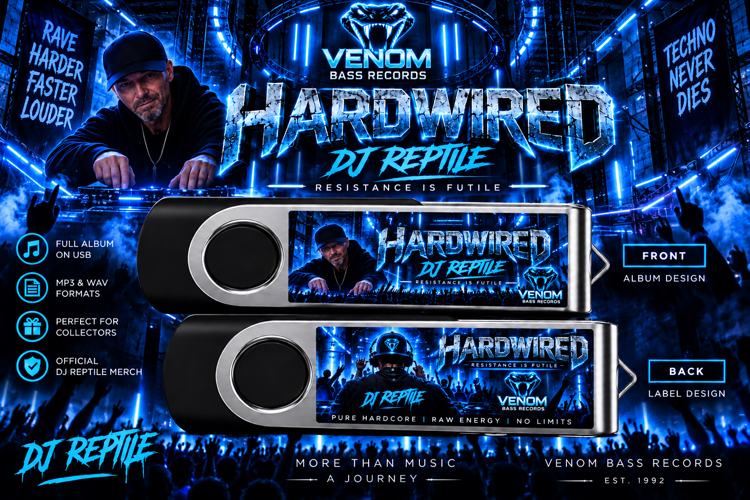 Hardwired Collector's USB Album by DJ Reptile