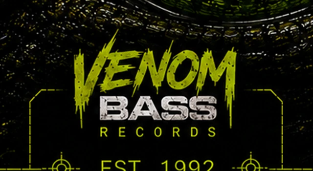 Venom Bass Records branding from Bass Instinct artwork